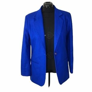 Beautiful Cobalt Blue Womens Vintage blazer size 8